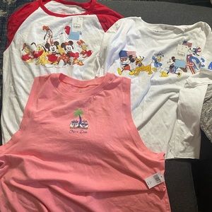 Bundle of brand new Disney shirts